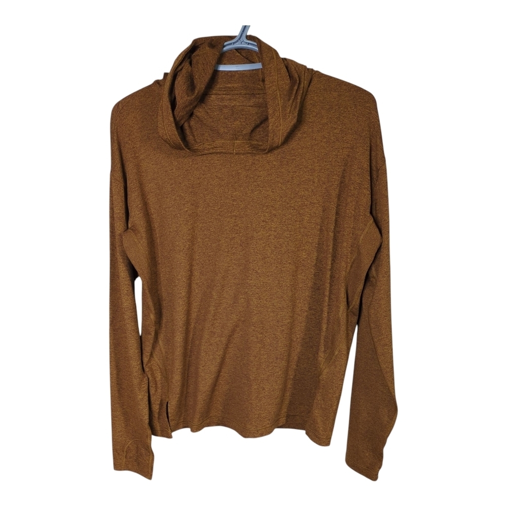 ATHLETA Uptempo Elevate Hoodie Sweatshirt‎ Pullover Top Mahogany Heather Small